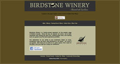 Desktop Screenshot of birdstonewinery.com