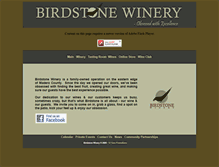 Tablet Screenshot of birdstonewinery.com